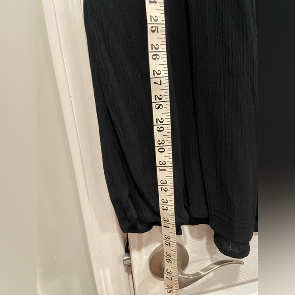 NWT Perfectly Palm Size M Black Flowy Pom Pom Sleeve Pullover Sundress Coverup - Picture 8 of 9